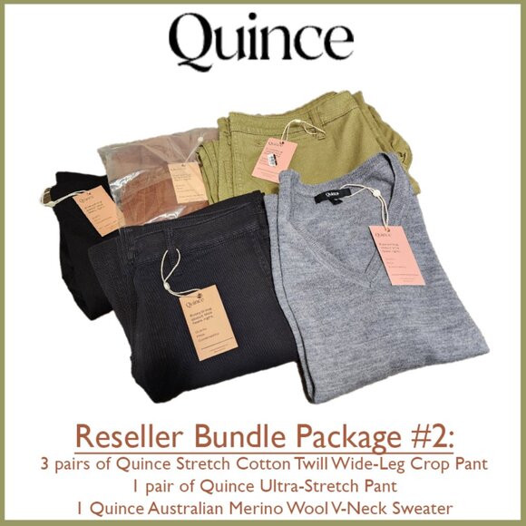 Quince Pants - Quince Reselling Packages- $8.40 per item plus shipping 5 lbs